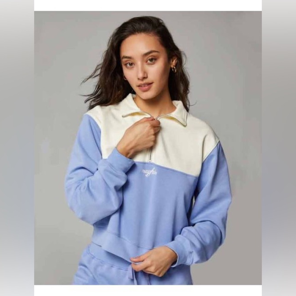 Mayfair “Check in On Someone You Love Today” Quarter-Zip Sweatshirt
